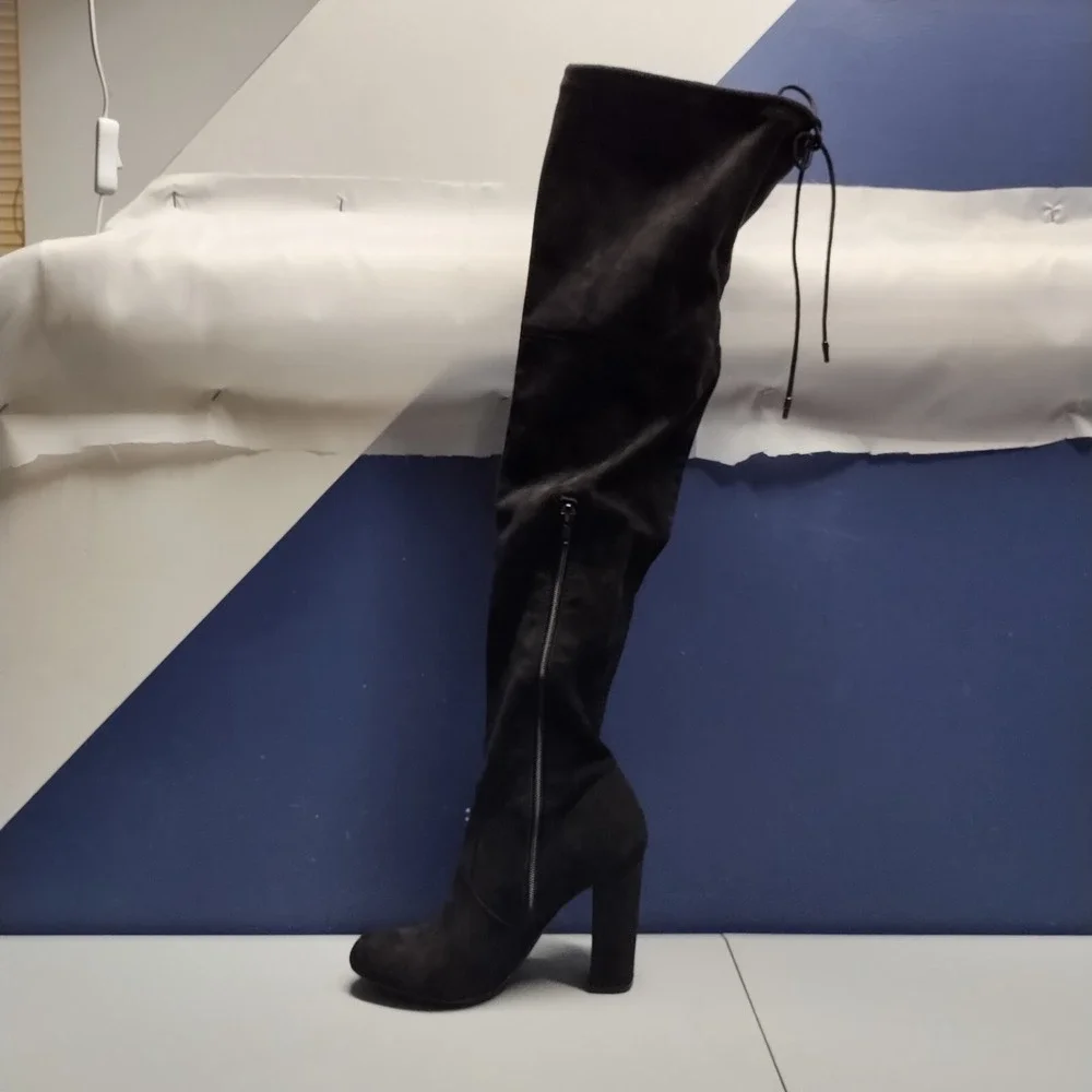 Target Olymagen Over‎ The Knee Winter Boots Womens US 7 Black Thigh High Pull On